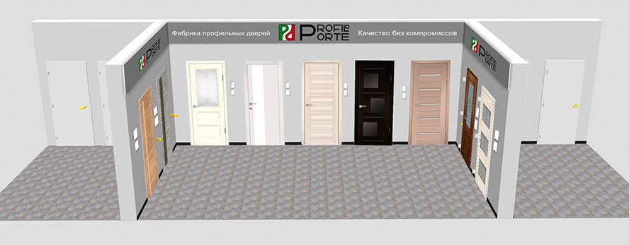 Create a brand section of profile doors in your store